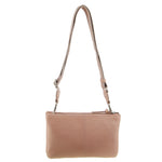 Leather Ladies Cross-Body Handbag - Blush