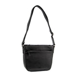 Leather Cross-Body Handbag - Black