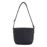 Leather Cross-Body Handbag - Navy