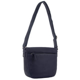 Leather Cross-Body Handbag - Navy