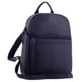 Leather Travel/Computer Backpack - Navy