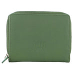 Leather Ziparound Wallet - Green