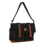 Unisex Canvas Satchel - Charcoal