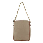 Unisex Canvas Travel Cross-Body Bag - Khaki