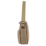 Unisex Canvas Travel Cross-Body Bag - Khaki