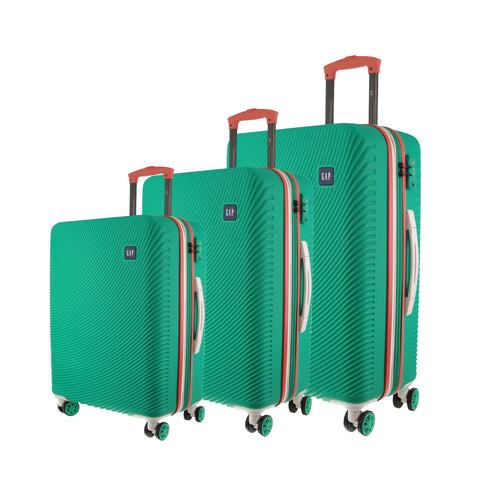 GAP Hard Shell 3-Piece Luggage Set - Turquoise