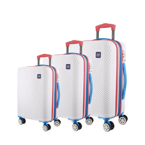 GAP Hard Shell 3-Piece Luggage Set -  White
