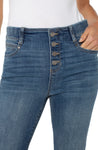 Gia Glider Crop Flare with Exposed Buttons