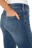 Gia Glider Crop Flare with Exposed Buttons