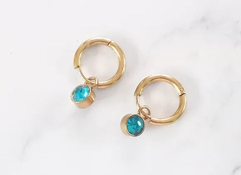 True - Gold with Blue Gem