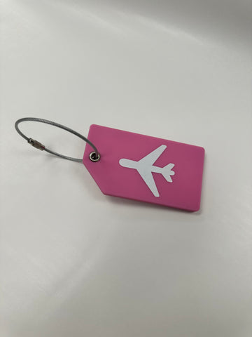 Silicone Luggage Tag - Baby Pink