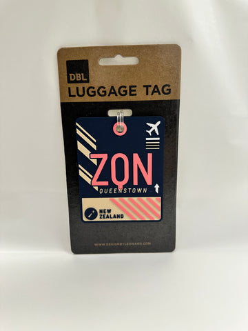 Queenstown (ZQN) Code Luggage Tag