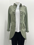 Suzy D Plain Military Jacket - Light Olive