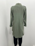 Suzy D Plain Military Jacket - Light Olive