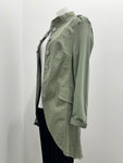 Suzy D Plain Military Jacket - Light Olive
