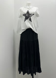 Suzy D Joslyn Broderie Anglaise Maxi Skirt - Black
