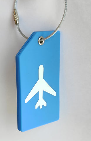 Silicone Luggage Tag - Sky Blue
