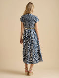 Ikat Maxi Shirt Dress
