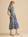 Ikat Maxi Shirt Dress
