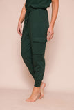 Suzy D Josephine Jersey Cargo Jogger - Bottle Green