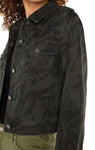 Liverpool Military Crop Denim Jacket - Abstract Camo