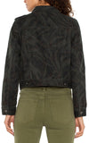 Liverpool Military Crop Denim Jacket - Abstract Camo