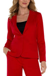 Liverpool Fitted Blazer - Tango Red