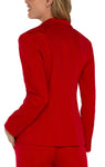 Liverpool Fitted Blazer - Tango Red