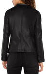 Liverpool Notch Collar Blazer - Coated Black