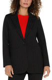 Liverpool Button Front Blazer - Pinstripe