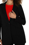 Liverpool Button Front Blazer - Pinstripe