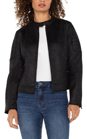 Liverpool Biker Jacket - Black
