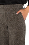 Liverpool Kelsey Wide Leg Trouser - Black/Tan Herringbone