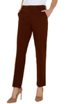 Liverpool Kelsy Knit Trouser - Rich Mahogany