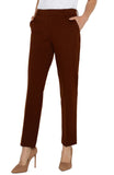Liverpool Kelsy Knit Trouser - Rich Mahogany