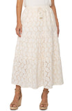 Tiered Woven Maxi Skirt - Vanilla