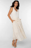 Tiered Woven Maxi Skirt - Vanilla