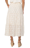 Tiered Woven Maxi Skirt - Vanilla