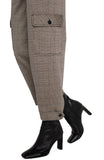 Liverpool Utility Cargo Crop - Peppercorn Plaid