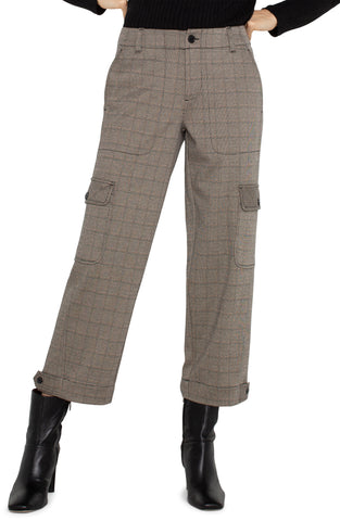 Liverpool Utility Cargo Crop - Peppercorn Plaid