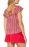Flutter Sleeve Woven Top