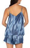 V-Neck Woven Cami - Watercolour Ikat