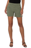 Liverpool Pleated Trouser Shorts - Martini Olive