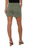Liverpool Pleated Trouser Shorts - Martini Olive