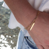 Aroha Double Chain Bracelet - Gold
