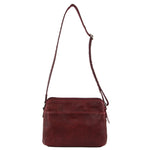 Milleni Nappa Leather Handbag - Cherry
