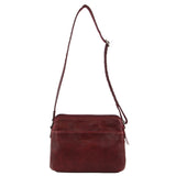 Milleni Nappa Leather Handbag - Cherry