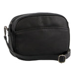 Milleni Nappa Leather Crossbody Bag/Clutch - Black