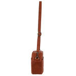 Milleni Nappa Leather Crossbody Bag/Clutch - Cognac