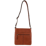 Milleni Nappa Leather Crossbody Bag in Cognac